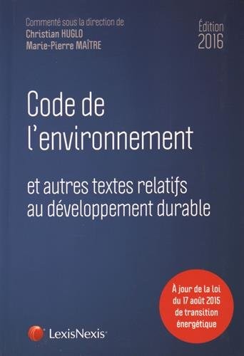 Code de l'environnement 2016
